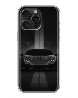 Чохол для iPhone 16 Pro Max з картинкою «Lamborghini симетрія доріг»