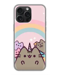 Чохол для iPhone 16 Pro Max з картинкою «Єдиноріг Pusheen»