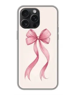 Чехол для iPhone 16 Pro Max с картинкой «Розовый бант»