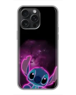 Чехол для iPhone 16 Pro Max с картинкой «Неоновый Stitch»