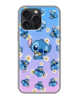 Чехол для iPhone 16 Pro Max с картинкой «Паттерн со Стичем»