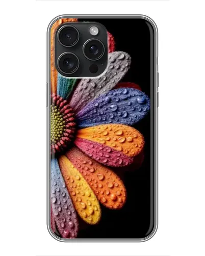 Чохол для iPhone 16 Pro Max з картинкою «Райдужна квітка» Чохол для iPhone 16 Pro Max з картинкою «Райдужна квітка»