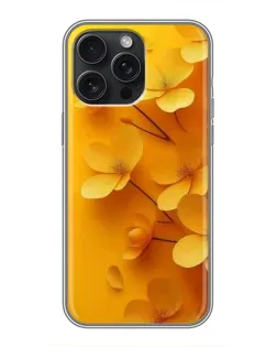 Чохол для iPhone 16 Pro Max з картинкою «Золоті пелюстки»
