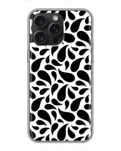 Чохол для iPhone 16 Pro Max з картинкою «Контрастні чорні краплі» Чохол для iPhone 16 Pro Max з картинкою «Контрастні чорні краплі»