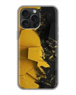 Чохол для iPhone 16 Pro Max з картинкою «Золоті уламки геометрії»