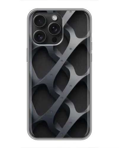 Чохол для iPhone 16 Pro Max з картинкою «Об'ємне сіре плетіння» Чохол для iPhone 16 Pro Max з картинкою «Об'ємне сіре плетіння»