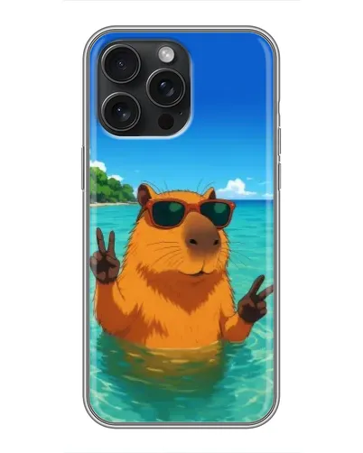 Чохол для iPhone 16 Pro Max з картинкою «Морська капібара» Чохол для iPhone 16 Pro Max з картинкою «Морська капібара»