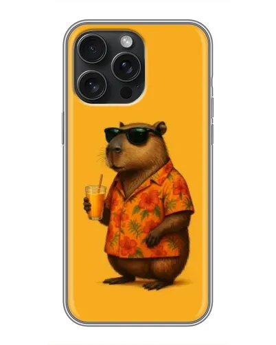 Чохол для iPhone 16 Pro Max з картинкою «Капібара на відпочинку» Чохол для iPhone 16 Pro Max з картинкою «Капібара на відпочинку»