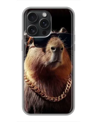 Чохол для iPhone 16 Pro Max з картинкою «Капібара золотий ланцюг» Чохол для iPhone 16 Pro Max з картинкою «Капібара золотий ланцюг»