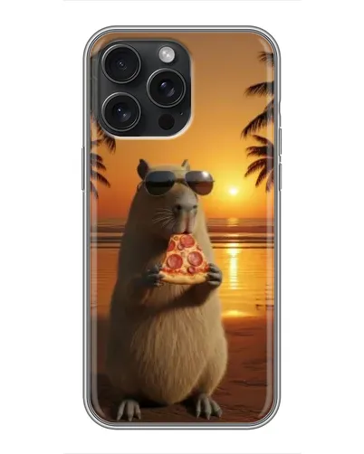 Чохол для iPhone 16 Pro Max з картинкою «Капібара з піцою» Чохол для iPhone 16 Pro Max з картинкою «Капібара з піцою»