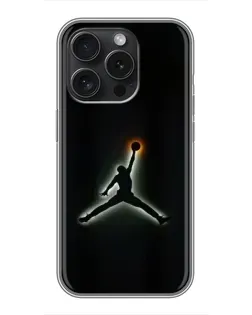 Чохол для iPhone 16 Pro з картинкою «Jordan Gradient Logo» Чохол для iPhone 16 Pro з картинкою «Jordan Gradient Logo»