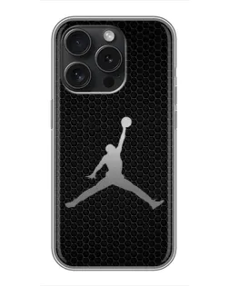 Чохол для iPhone 16 Pro з картинкою «Jordan Dark Carbon»