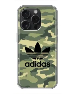 Чохол для iPhone 16 Pro з картинкою «Мілітарі стиль Adidas»