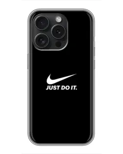 Чохол для iPhone 16 Pro з картинкою «Мінімалізм від Nike»