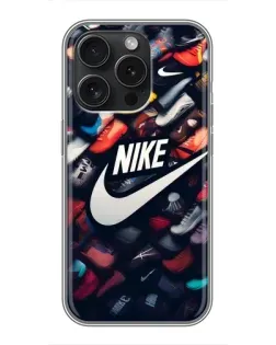 Чохол для iPhone 16 Pro з картинкою «Колекція кросівок Nike»