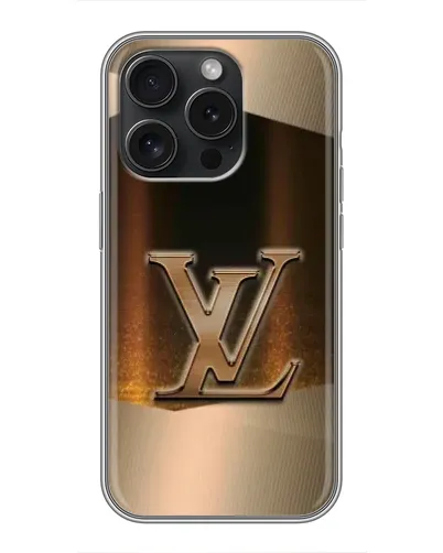 Чохол для iPhone 16 Pro з картинкою «LV — золоте сяйво» Чохол для iPhone 16 Pro з картинкою «LV — золоте сяйво»