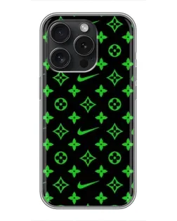 Чохол для iPhone 16 Pro з картинкою «Неоновий принт LV»