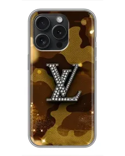 Чохол для iPhone 16 Pro з картинкою «Камуфляжний Louis Vuitton»