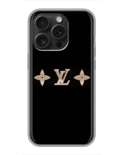 Чохол для iPhone 16 Pro з картинкою «Louis Vuitton — мінімалізм»
