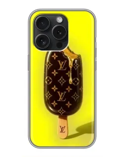 Чохол для iPhone 16 Pro з картинкою «Морозиво від LV»