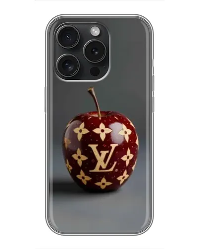 Чохол для iPhone 16 Pro з картинкою «Червоне яблуко LV» Чохол для iPhone 16 Pro з картинкою «Червоне яблуко LV»