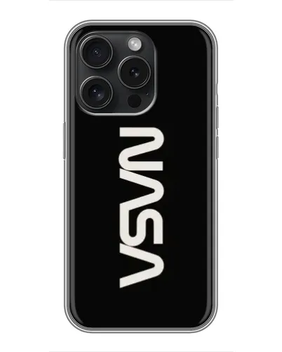 Чохол для iPhone 16 Pro з картинкою «NASA — вертикальний логотип» Чохол для iPhone 16 Pro з картинкою «NASA — вертикальний логотип»