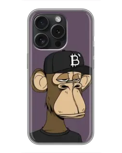 Чохол для iPhone 16 Pro з картинкою «Bored Ape в кепці»
