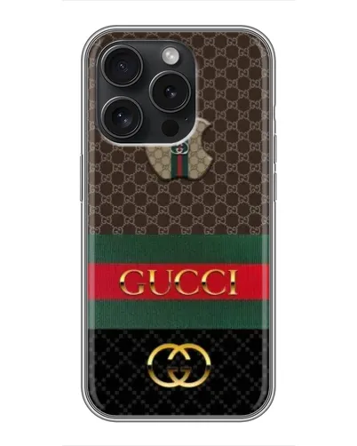 Чохол для iPhone 16 Pro з картинкою «Gucci — брендований десерт»