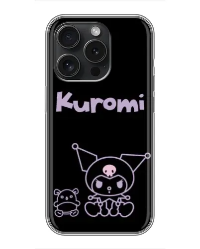 Чохол для iPhone 16 Pro з картинкою «Kuromi — чорний мінімалізм» Чохол для iPhone 16 Pro з картинкою «Kuromi — чорний мінімалізм»