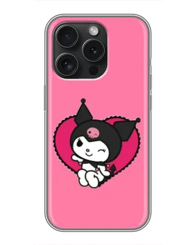 Чохол для iPhone 16 Pro з картинкою «Kuromi — любов у серці» Чохол для iPhone 16 Pro з картинкою «Kuromi — любов у серці»