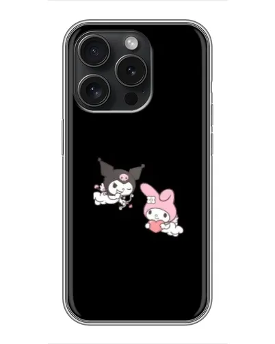 Чохол для iPhone 16 Pro з картинкою «My Melody та Kuromi» Чохол для iPhone 16 Pro з картинкою «My Melody та Kuromi»