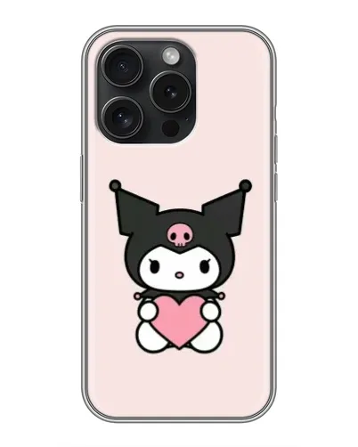 Чохол для iPhone 16 Pro з картинкою «Kuromi та серце» Чохол для iPhone 16 Pro з картинкою «Kuromi та серце»