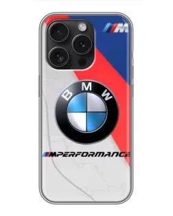 Чохол для iPhone 16 Pro з картинкою «BMW Performance стиль» Чохол для iPhone 16 Pro з картинкою «BMW Performance стиль»