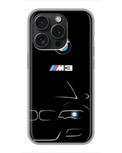 Чохол для iPhone 16 Pro з картинкою «Мінімалістичний принт BMW M3»