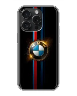 Чохол для iPhone 16 Pro з картинкою «BMW M-Power неон»