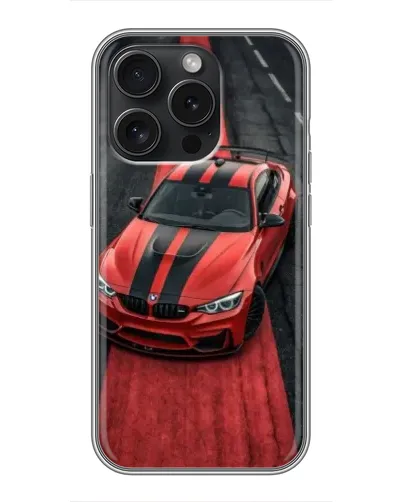 Чохол для iPhone 16 Pro з картинкою «BMW на червоній доріжці»