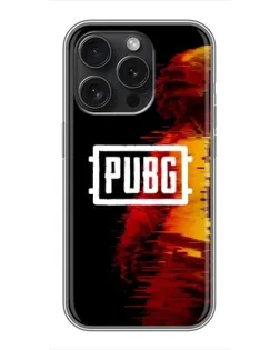 Чехол для iPhone 16 Pro с картинкой «Яркий логотип PUBG»