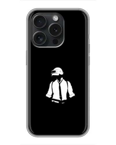 Чохол для iPhone 16 Pro з картинкою «PUBG — білий шолом» Чохол для iPhone 16 Pro з картинкою «PUBG — білий шолом»