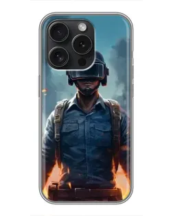 Чохол для iPhone 16 Pro з картинкою «PUBG — реалістичний герой»