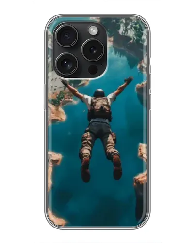 Чохол для iPhone 16 Pro з картинкою «PUBG — вільне падіння» Чохол для iPhone 16 Pro з картинкою «PUBG — вільне падіння»