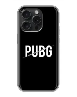 Чохол для iPhone 16 Pro з картинкою «PUBG — білий логотип»