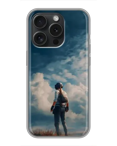 Чохол для iPhone 16 Pro з картинкою «Герой PUBG на скелі» Чохол для iPhone 16 Pro з картинкою «Герой PUBG на скелі»