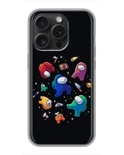 Чохол для iPhone 16 Pro з картинкою «Among Us космос»