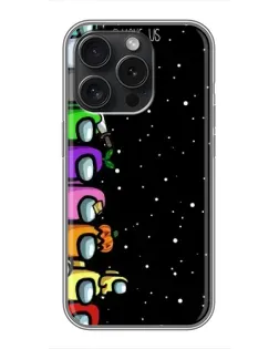 Чохол для iPhone 16 Pro з картинкою «Команда Among Us»