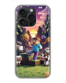Чохол для iPhone 16 Pro з картинкою «Стів на фермі» Чохол для iPhone 16 Pro з картинкою «Стів на фермі»