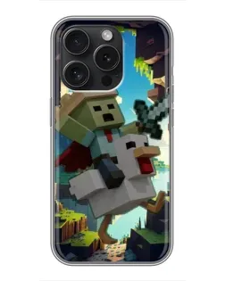 Чохол для iPhone 16 Pro з картинкою «Стів та гусь» Чохол для iPhone 16 Pro з картинкою «Стів та гусь»