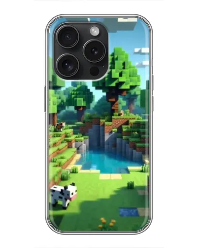 Чохол для iPhone 16 Pro з картинкою «Minecraft літній день» Чохол для iPhone 16 Pro з картинкою «Minecraft літній день»