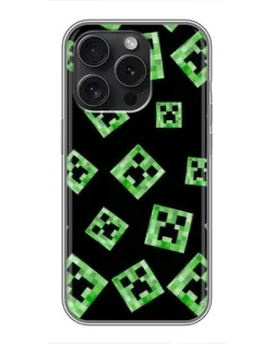 Чохол для iPhone 16 Pro з картинкою «Паттерн з кріперами»