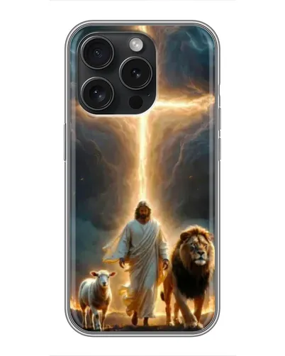 Чохол для iPhone 16 Pro з картинкою «Лев Юди та Світло» Чохол для iPhone 16 Pro з картинкою «Лев Юди та Світло»