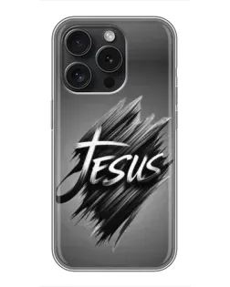 Чохол для iPhone 16 Pro з картинкою «Напис Jesus Graffiti»